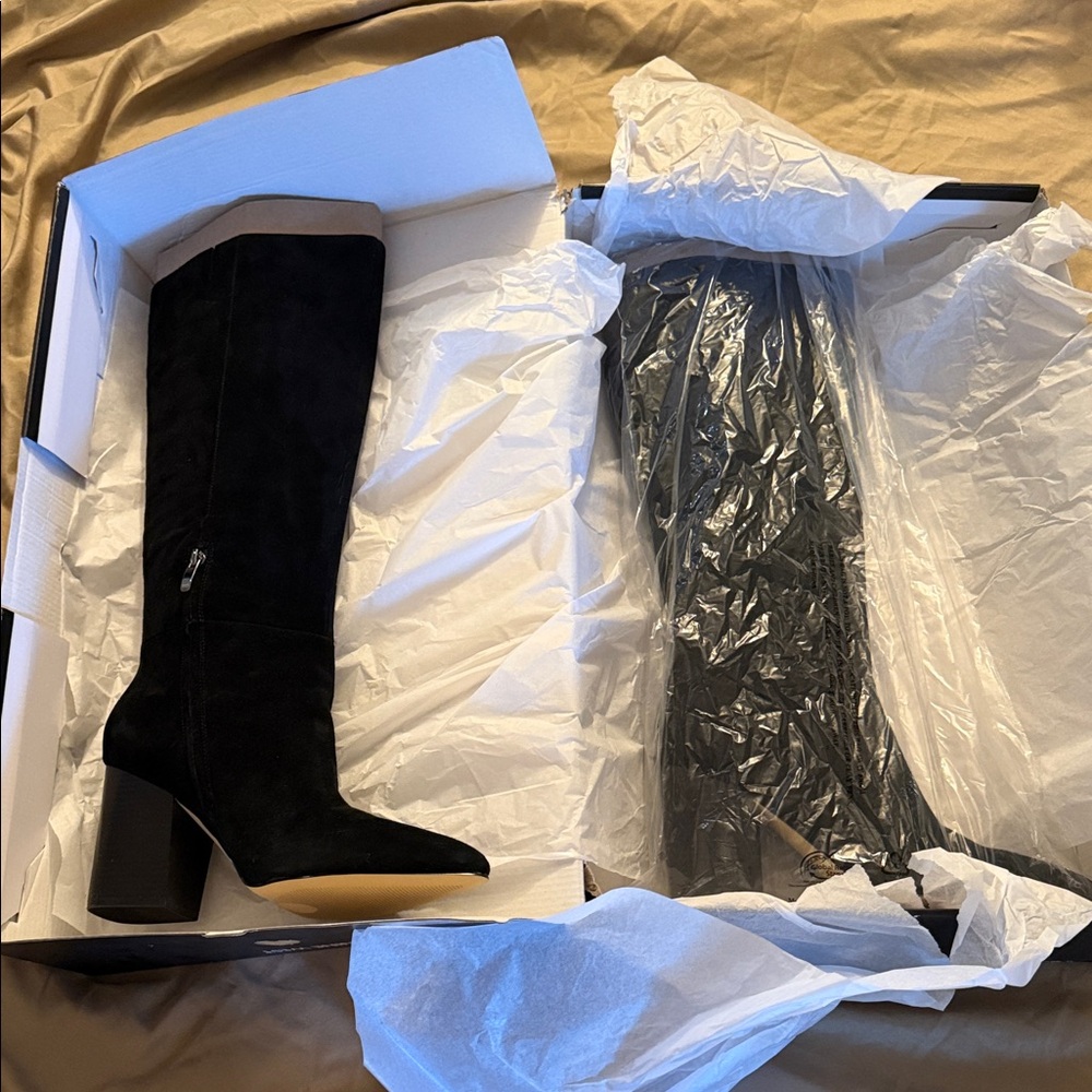 Nine West Black Heeled Boots